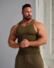 Men’s A-shirt Lot Tank Top Cotton Wife Beater Ribbed Undershirt Gym Singlet Body