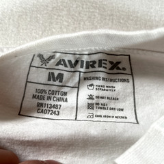 Y2K Avirex Shirt Mens Large White Y2K Tiger Hip Hop Rap Street Wear Tee Vintage