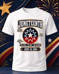 Juneteenth Flag Red White Blue Meaning Black History Freedom T-Shirt