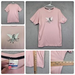 Y2K Hurley Shirt Lot of 2 Mens L Pink Blue Freedom of Choice Graphics Print Tee