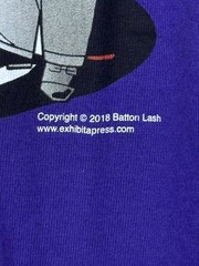 Y2K Supernatural Law Graphitti Designs Comic Graphic Tee Purple Hanes Shirt L