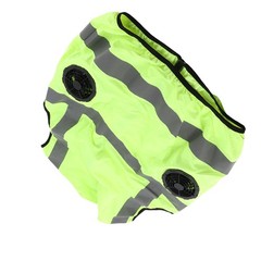 Cool Vest Summer Cooling Fan Waistcoat Air Conditioned Reflective Stripe