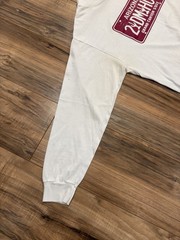 Vintage 90s Arizona License Plate Single Stitch White Long Sleeve Shirt Large