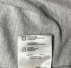 Bass Pro Shop Mens T-Shirt Size L Made In Pakistan Gray 90% Cotton 10% Polyester