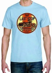 Adult DryBlend® T-Shirt – ( LAST STOP – BIKER / CHOPPER)