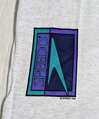 Vintage Speedo 1993 Logo Swim Surf Gray Men’s XL Shirt Single Stitch Sleeves USA