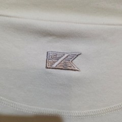 Cutter & Buck XL Mock Neck Shirt Off-White 100% Cotton Canada Minimalist Casual