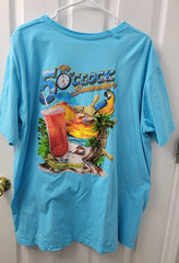 3X – Jimmy Buffett Margaritaville T-Shirt It’s 5 O’Clock Somewhere Blue Houston