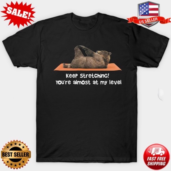 Funny Yoga Bear Unisex T-Shirt | Pilates Stretching Gym Graphic T-Shirt S-5XL
