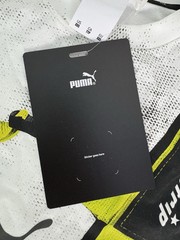 Puma A$Ap Rocky Distressed Seat Belt Graphic White Lime Green T Shirt SAMPLE XXS