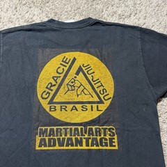 Gracie Jiu Jitsu Shirt Mens Large Martial Arts Performance Brasil MMA Fighting