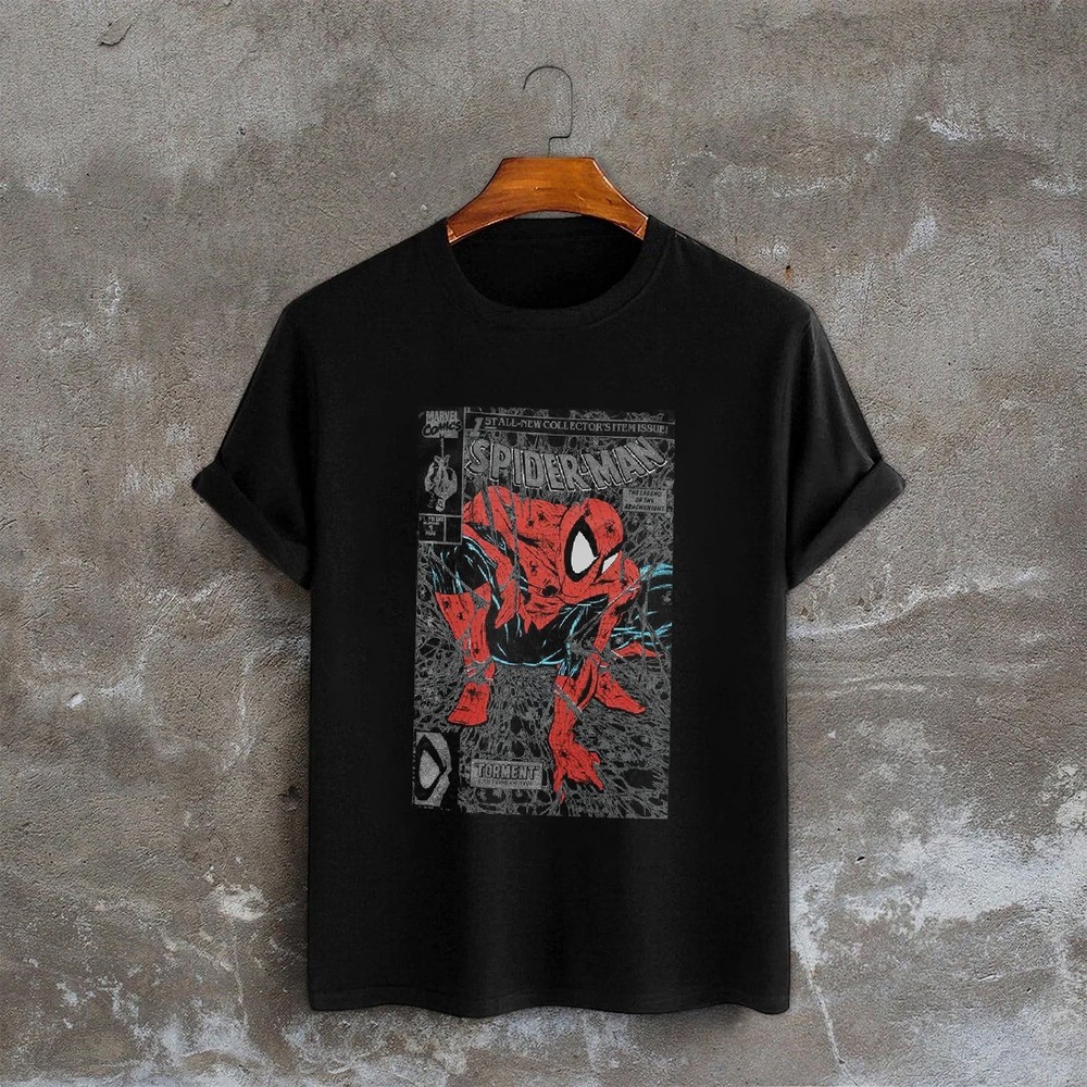 Marvel Spider-Man Todd McFarlane Comic Art T-Shirt