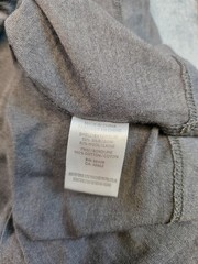 THEORY Long Sleeve HENLEY Collared Shirt Men’s MEDIUM M Gray SILK WOOL Thin Knit