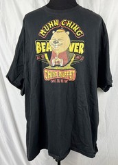 Muhn Ching Beaver China Buffet Black S/S T-Shirt 6X