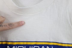 Vtg 70s 80s Mens Large University of Michigan Ann Arbor Law Lawyer T-Shirt USA