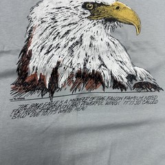 Vintage 1988 The Wild Side Bold Eagle Graphic Tee XL Made In Usa Single Stitch