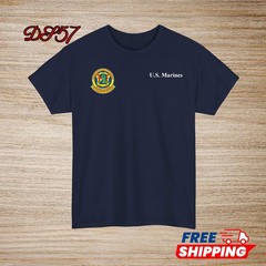 2nd Battalion 4th Marine Regiment USMC Small Logo T-Shirt S to 5XL Made In USA