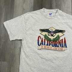 VTG 90s Ronald Reagan California Sz Large Republican America Politics USA Tshirt
