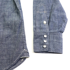 Lee 101 ’50s Western Shirt Men’s Size XXL Kaihara Japanese Selvedge Denim 7 oz.