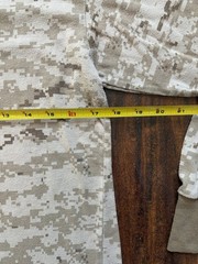 Rothco tan and brown camo long sleeve shirt Size M bottom hem falling apart