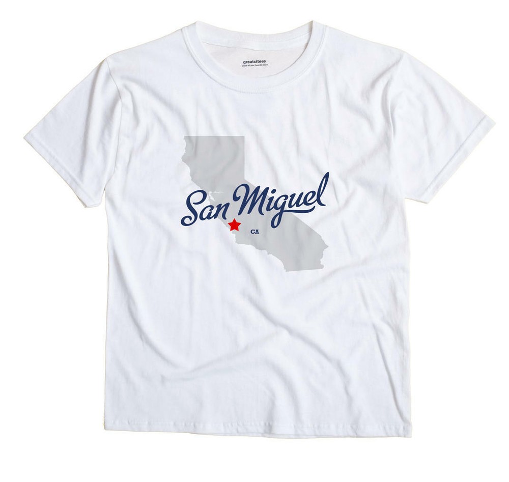 San Miguel California CA Calif T-Shirt MAP