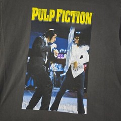 Pulp Fiction Shirt MENS Medium M BLACK John Travolta MOVIE 90s Retro Cult NWT