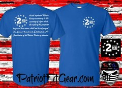 T-shirt,A Well Regulated Militia,The 2nd Amendment,Molon Labe,Gun Rights,DTOM