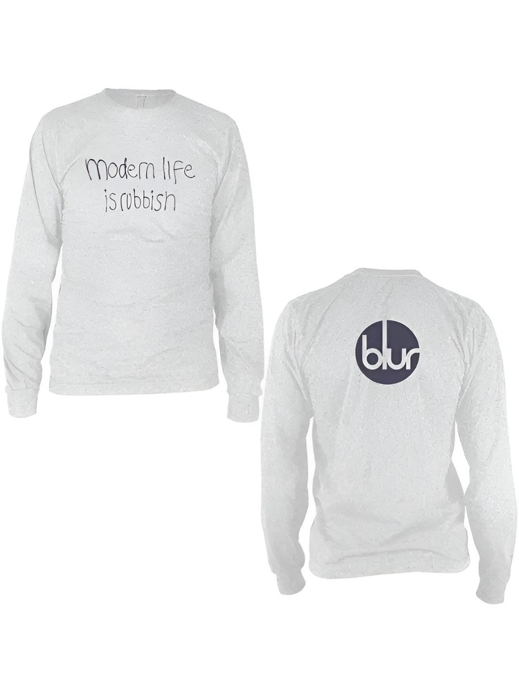 Authentic Blur Modern Life Is Rubbish Long Sleeve T-Shirt S-2XL NEW