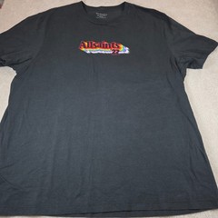 AllSaints T-Shirt Mens L Black Pride ’22 Rainbow Logo Short Sleeve Crew Neck