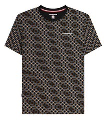 Mens Lambretta Geometric Target Retro Mod Ska Casual T-Shirt Sizes M to 4XL