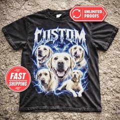 Personalized Custom Pet Portrait Animal Lover Comfort Tee