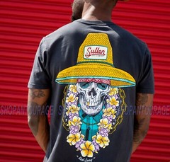 Sullen Rest Easy Navy SCM3514 New Short Sleeve Graphic Tattoo T-shirt For Men