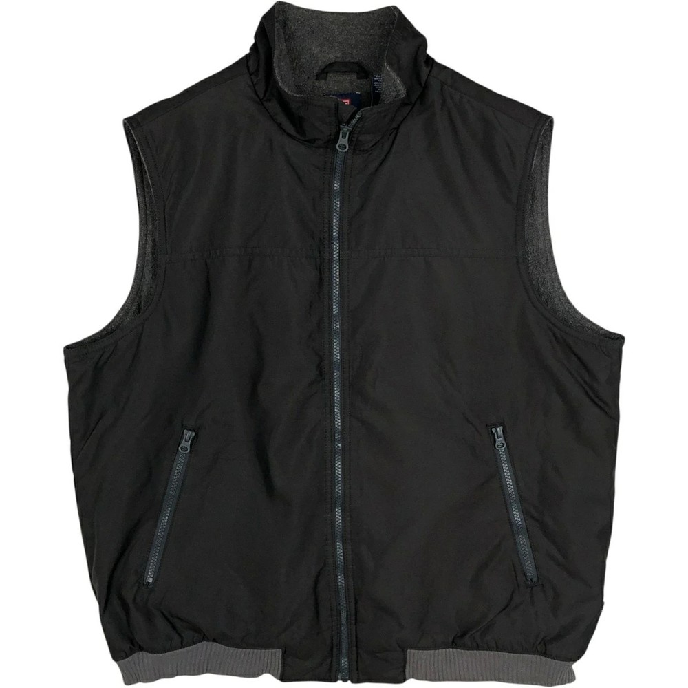 Ralph Lauren CHAPS Men’s Warm-up Vest Full Zip Fleece L Black Japan