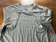 The North Face Shirt Mens Medium Gray Short Sleeve Pocket Tee Lightweight Casual