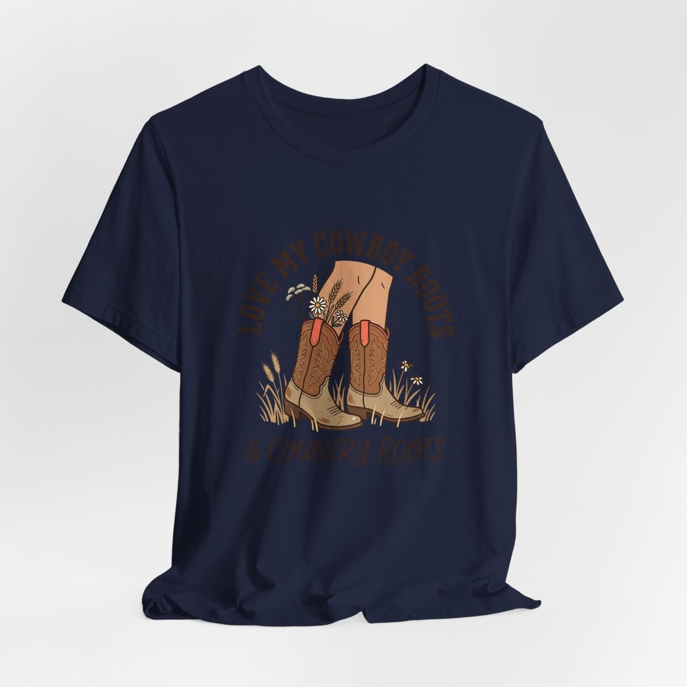Cowboy Boots & Country Roots Tee | western, ranch, prairie