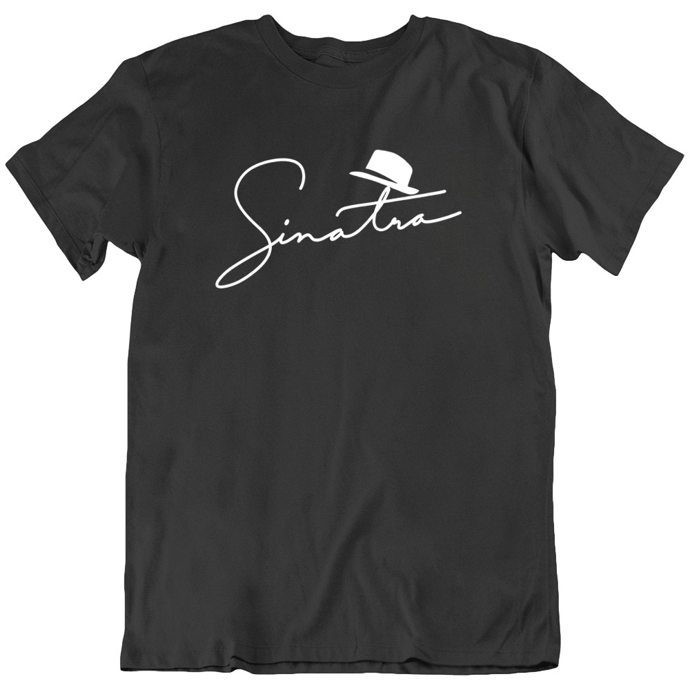 Frank Sinatra Icon Singer Music Pop Jazz T-shirt 100% Cotton Tee Gift New