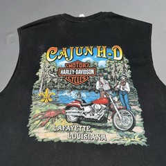 Harley Davidson 09′ Sleeveless Louisiana Work Sucks-Lets Ride Men’s XL Blk -5743