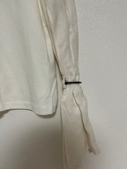AKIRANAKA 21ss White Linen-Cotton Sleeve Top Casual Formal