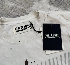 Satoshi Nakamoto Biker Motor Cross Cut Off Shirt