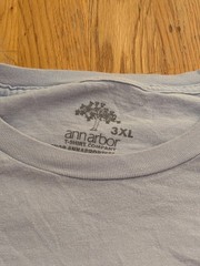 Ann Arbor T-Shirt Company Men’s 3XL Blue Patriotic Eagle Crew Neck Tee