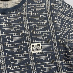 Howler Bros Shirt Mens Small Blue Geometric Pattern Surf Beach Graphic