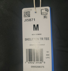 NEW MEN’S ADIDAS ORIGINALS HALLOWEEN SKELETON TREFOIL SHIRT ~SIZE MEDIUM #JI5871