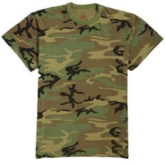 NEW Rothco “Vintage” WOODLAND CAMO T-SHIRT MEN’S SIZE SMALL – FREE SHIPPING