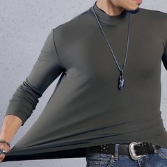 Casual Mens Half Turtleneck Thermal Underwear Stylish and Functional Top