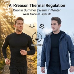 3 Pack Men Compression Shirts Long Sleeve Mock Turtleneck Athletic Baselayer …
