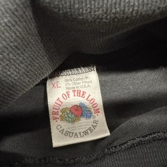 Vintage Fruit Of The Loom Casualwear Men’s XL Turtleneck Long Sleeve Shirt Black