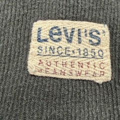 Vintage Levis Red Tab Henley Shirt Mens XL Black Long Sleeve Thermal 90s