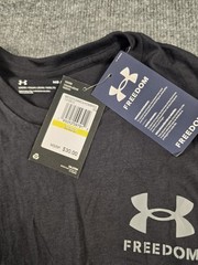 Under Armour – Men’s Freedom Flag T-Shirt – 1370810 Black Size: M NEW!