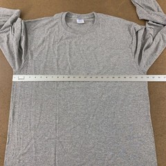 Port & Company Core Blend Men’s Size XL Heather Gray Long Sleeve Crew Neck Tee