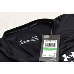 NEW Under Armour HeatGear Compression Sleeveless Shirt Black Size L